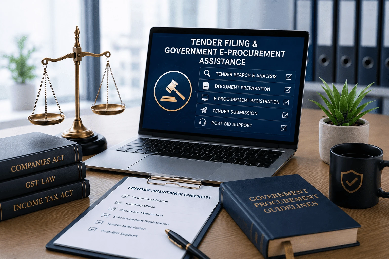 Tender Filing & Government E-Procurement Assistance